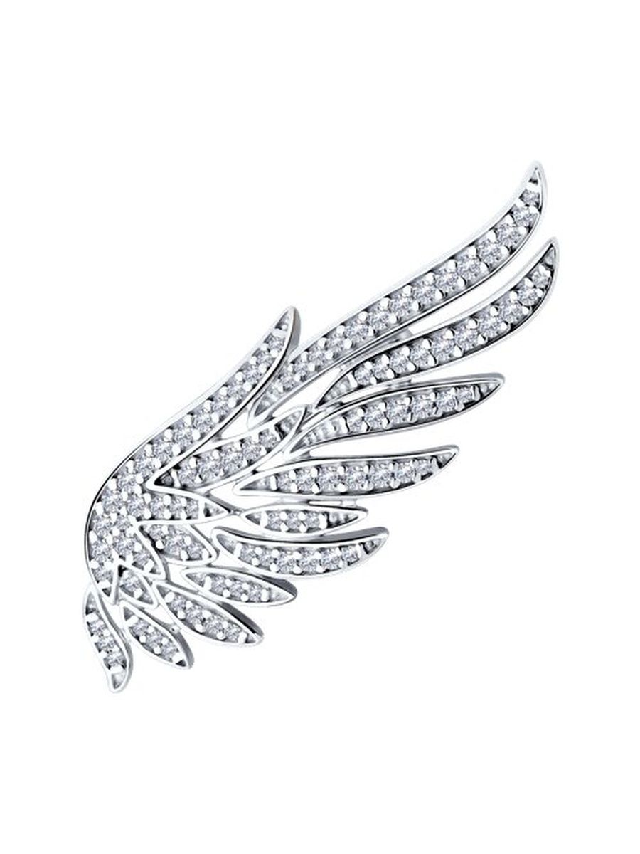 

Брошь из серебра TEO MAORI 894040288, фианит, 894040288