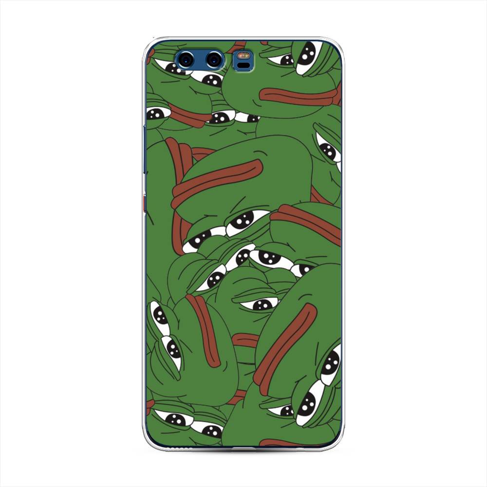 

Чехол Awog на Huawei P10 Plus "Печальный frog", Разноцветный, 62350-9