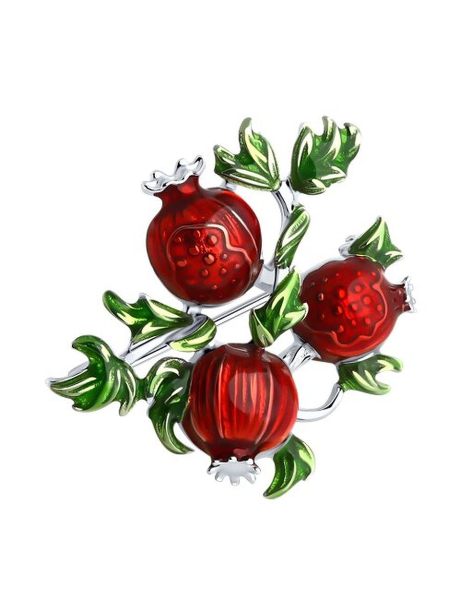 

Брошь из серебра TEO MAORI 894040298, эмаль, 894040298
