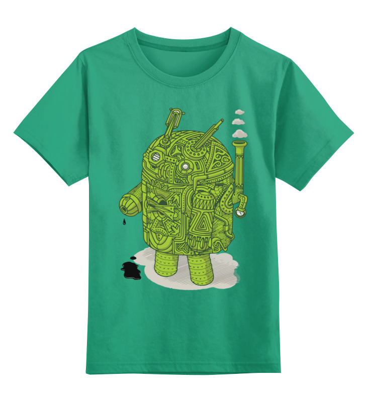 

Детская футболка Printio Android цв.зеленый р.164, 0000002709865