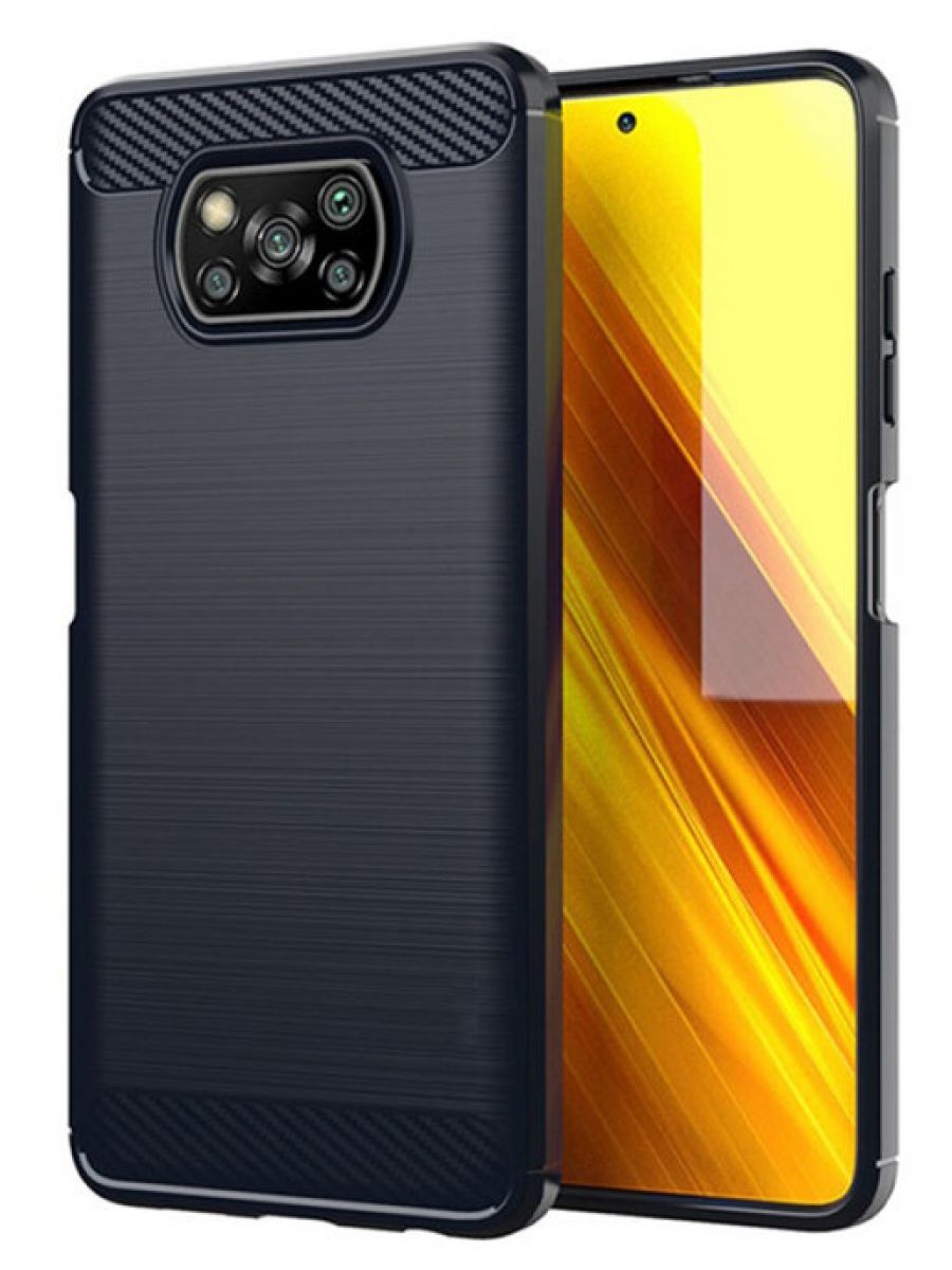 

Чехол Carbon для смартфона Poco X3 NFC черный