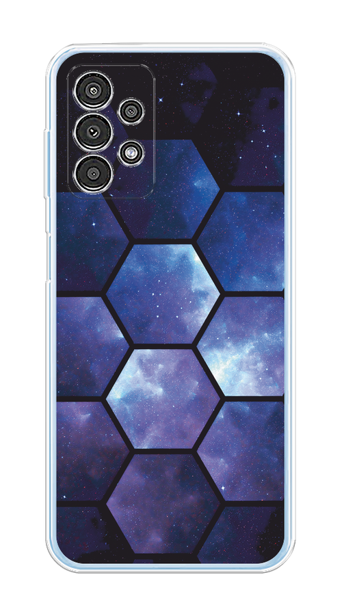 

Чехол на Samsung Galaxy A13 4G "Соты космос", Черный;фиолетовый, 2104850-1