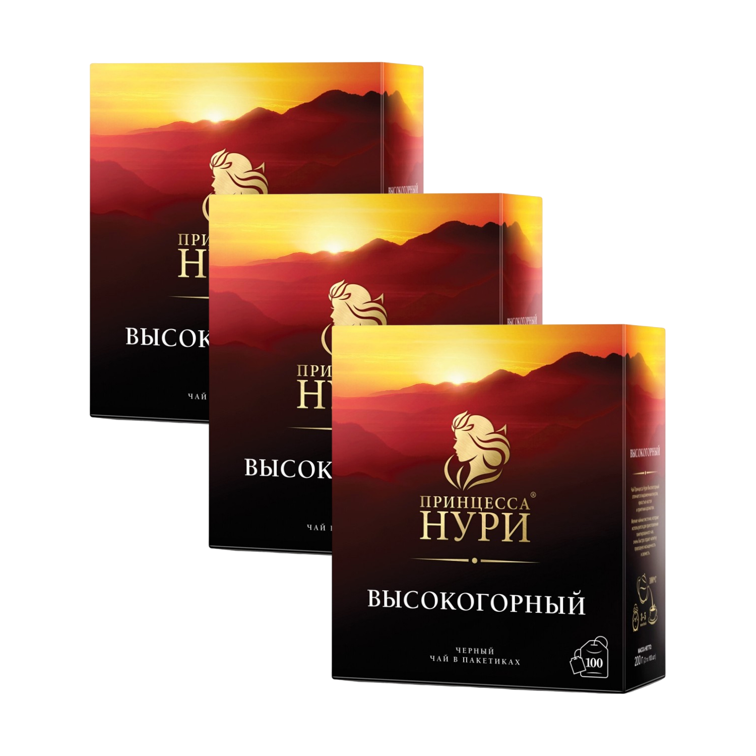 

Чай Принцесса Нури Высокогорный 100 пак. 3 уп