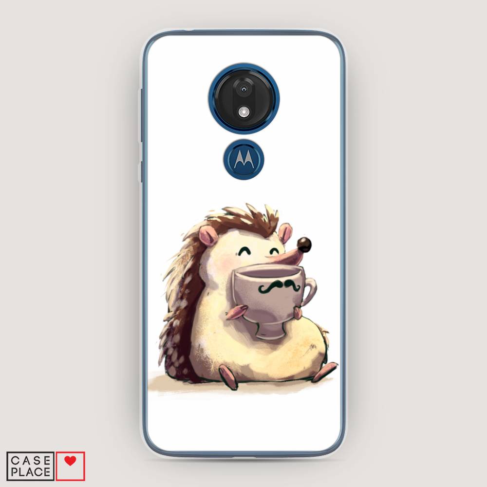 

Чехол Awog на Motorola Moto G7 / Моторола Мото G7 "Еж кофеман", Разноцветный, 241150-10