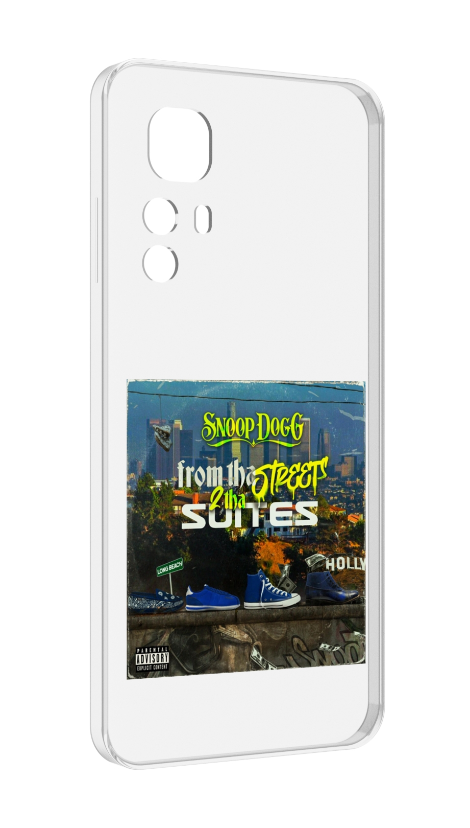 Чехол MyPads Snoop Dogg FROM THE STREET 2 THA SUITES для Blackview A85 противоударный