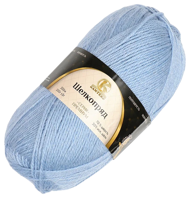 

Пряжа Камтекс Шелкопряд (015), голубой, 5 шт. по 100 г