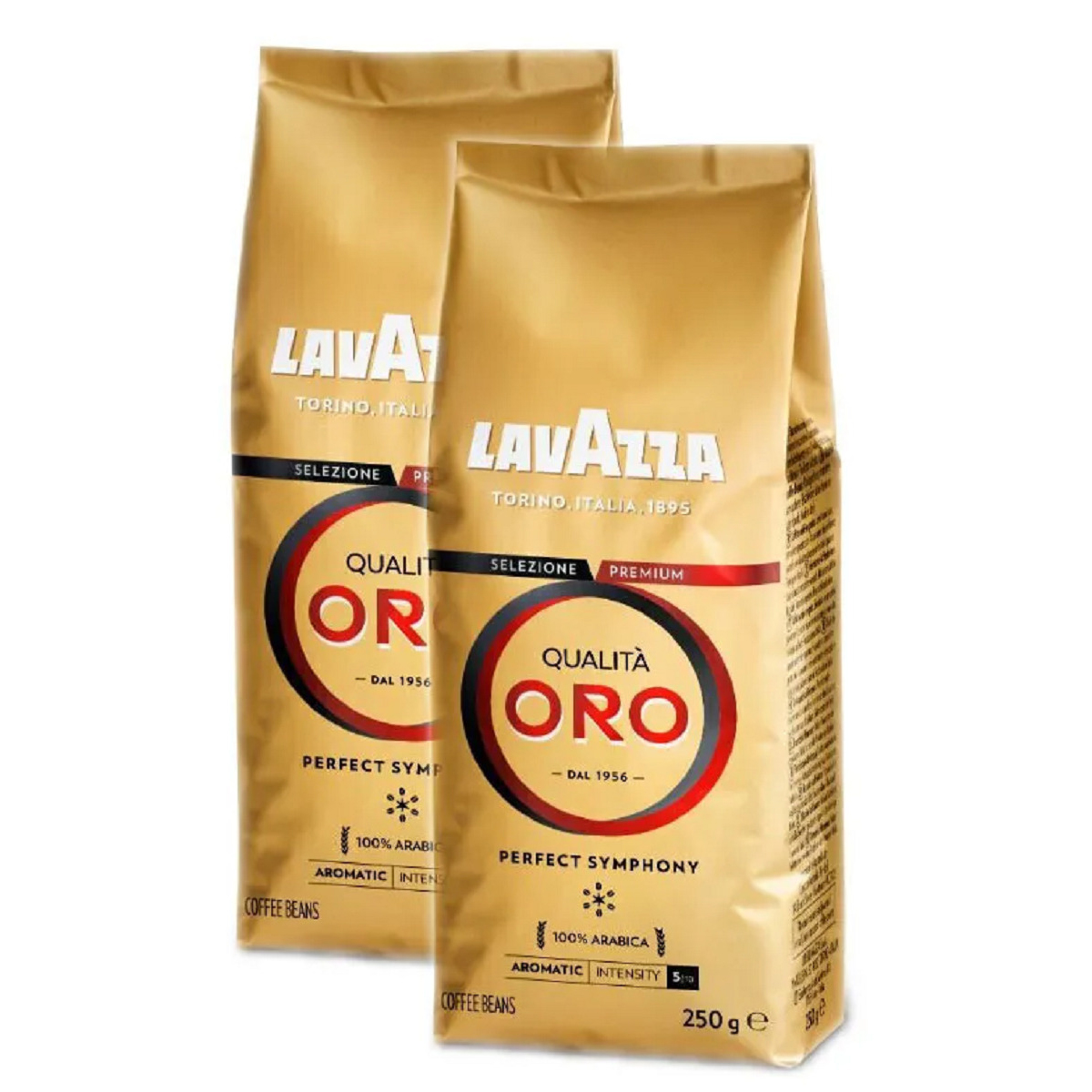 Набор из 2 шт, Кофе в зернах Lavazza (Лавацца) Qualita Oro 250г (620172) 2051