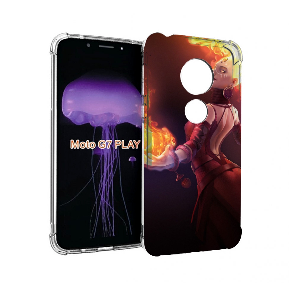 

Чехол MyPads dota 2 Lina для Motorola Moto G7 Play, Прозрачный, Tocco