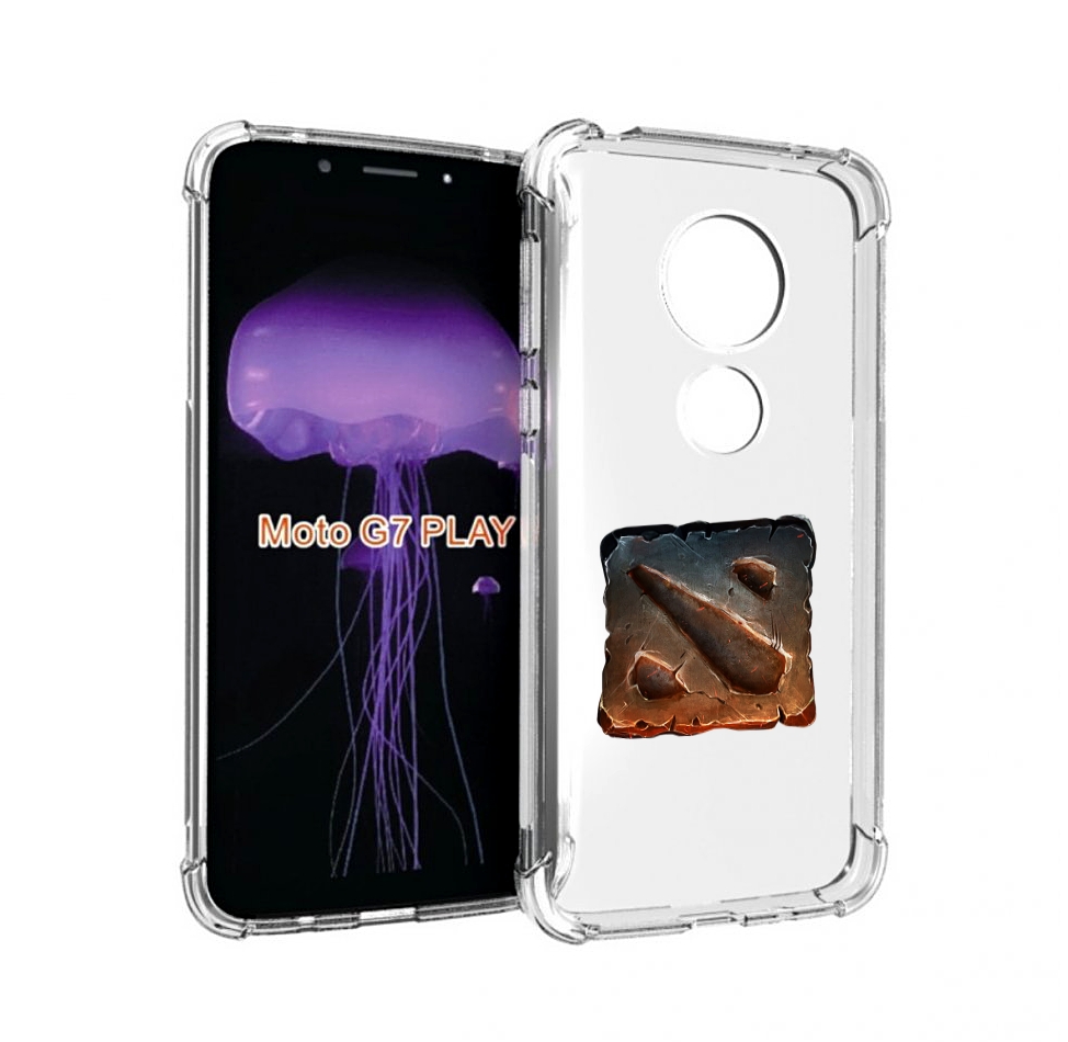 

Чехол MyPads dota 2 логотип 2 для Motorola Moto G7 Play, Прозрачный, Tocco
