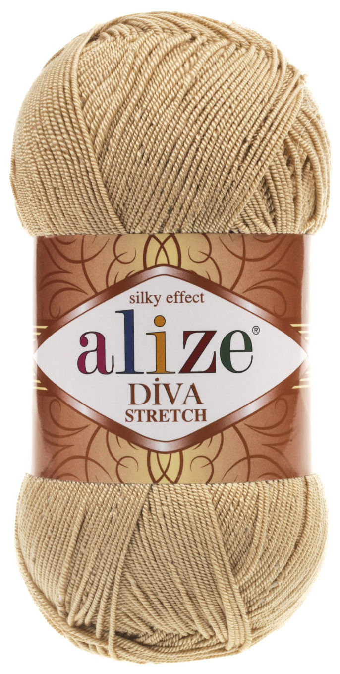 

Пряжа ALIZE Diva stretch Silk effekt (368), светло-песочный, 5 шт. по 100 г