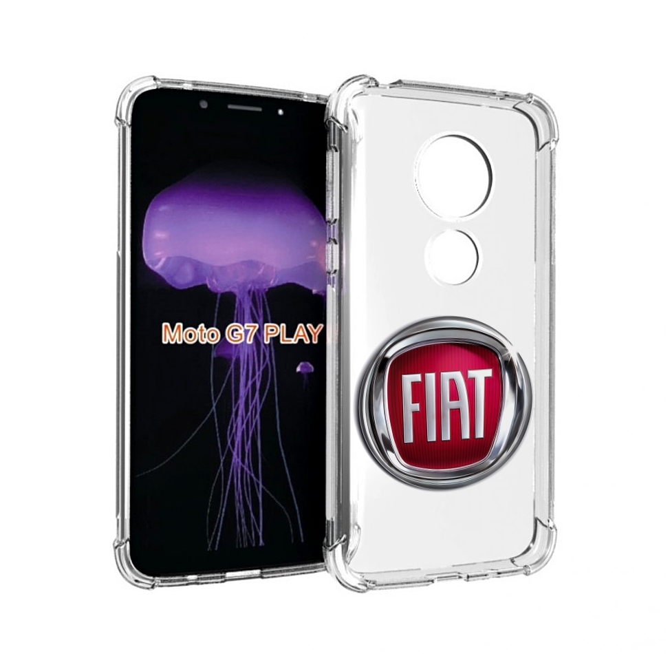 

Чехол MyPads fiat мужской для Motorola Moto G7 Play, Прозрачный, Tocco
