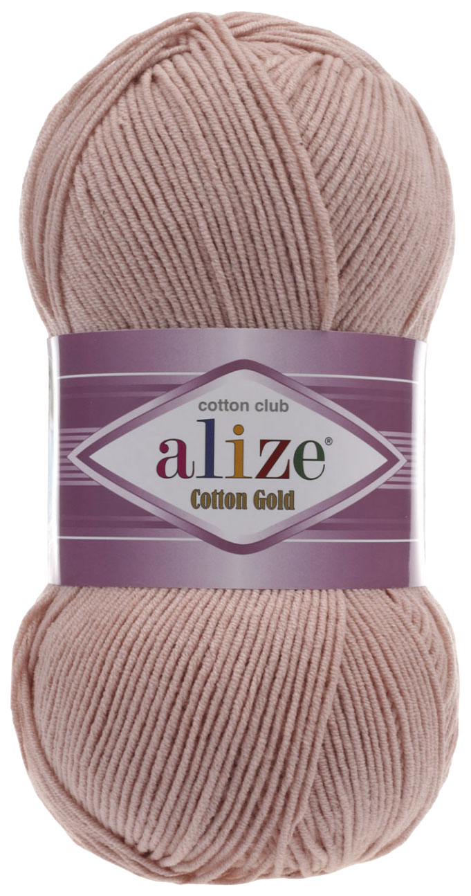 

Пряжа ALIZE Cotton Gold (161), лотос, 5 шт. по 100 г, Розовый
