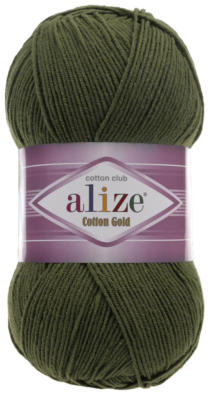 

Пряжа ALIZE Cotton Gold (29), киви, 5 шт. по 100 г, Зеленый