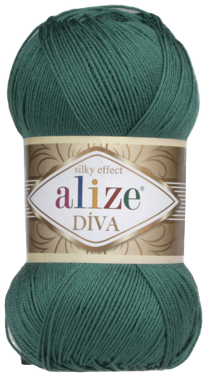

Пряжа ALIZE Diva Silk effekt (453), малахит, 5 шт. по 100 г, Зеленый