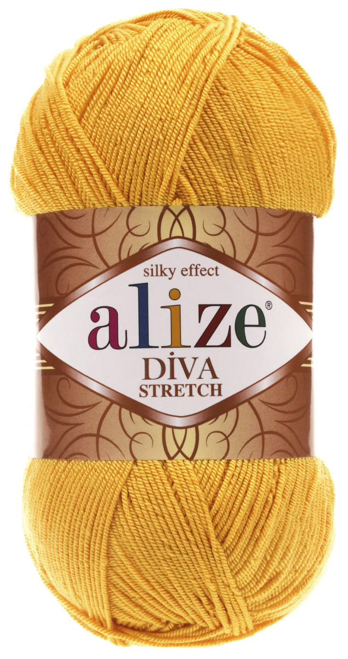 

Пряжа ALIZE Diva stretch Silk effekt (488), шафран, 5 шт. по 100 г