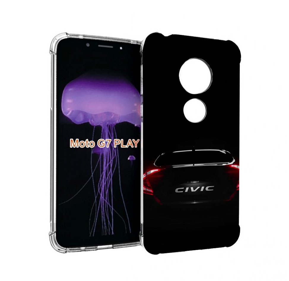 

Чехол MyPads honda 2 для Motorola Moto G7 Play, Прозрачный, Tocco