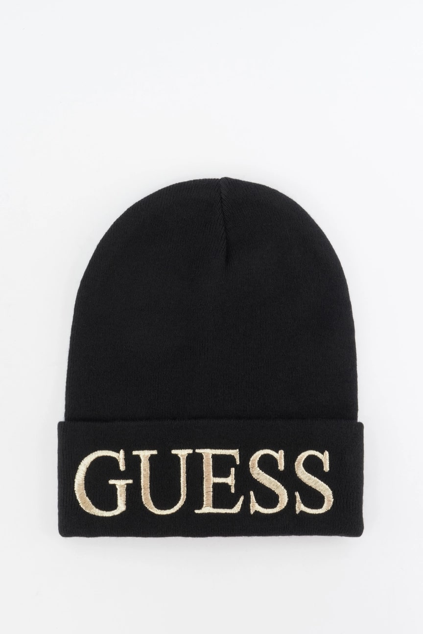 фото Шапка женская guess aw8728wol01 черная, р. 58