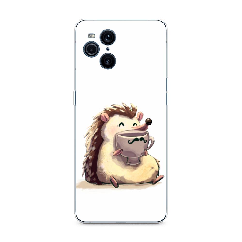 

Чехол Awog на Oppo Find X3 Pro "Еж кофеман", Разноцветный, 255750-10