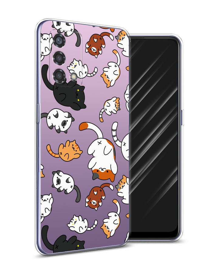 

Чехол Awog на Oppo Reno 6 Lite "Котопад", Разноцветный, 259550-7