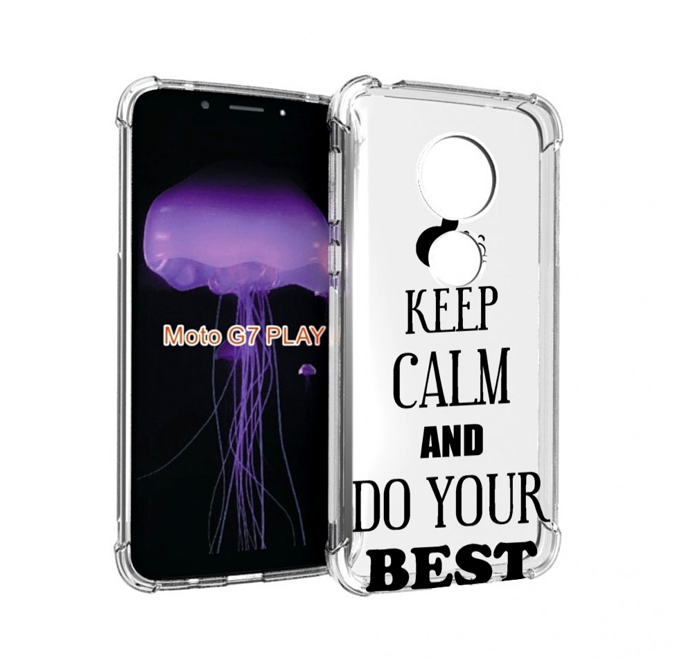 

Чехол MyPads keep-calm-and для Motorola Moto G7 Play, Прозрачный, Tocco