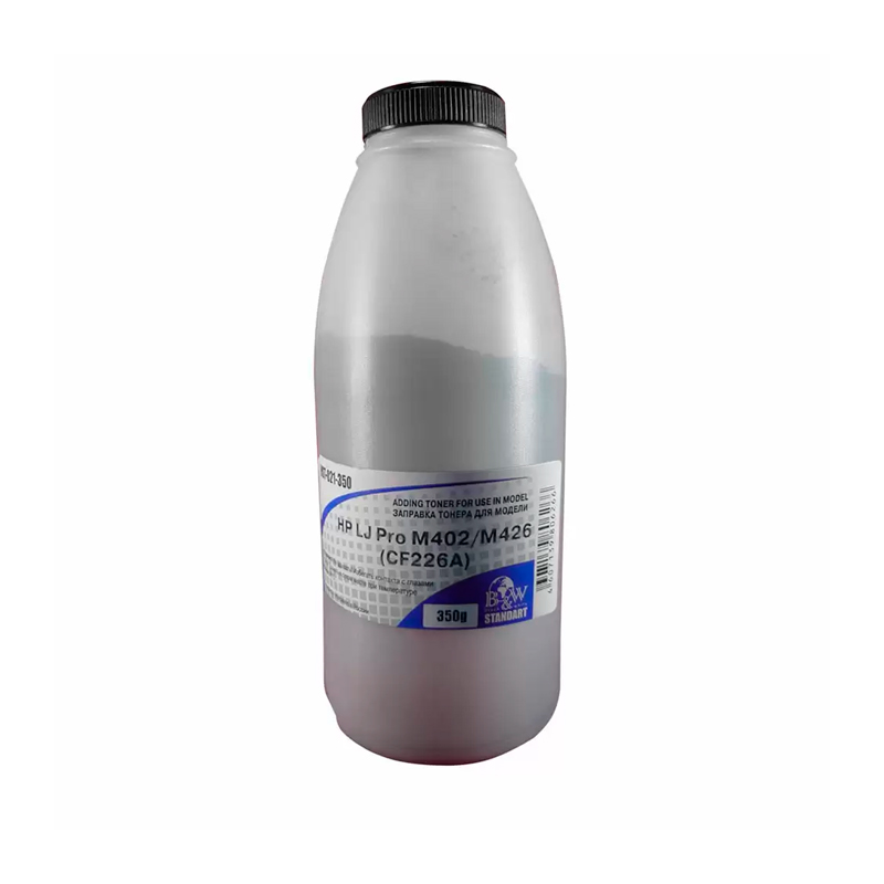 

Тонер для картриджей CF226X/CF259X (фл. 350г) Black&White Standart фас.Россия, Черный