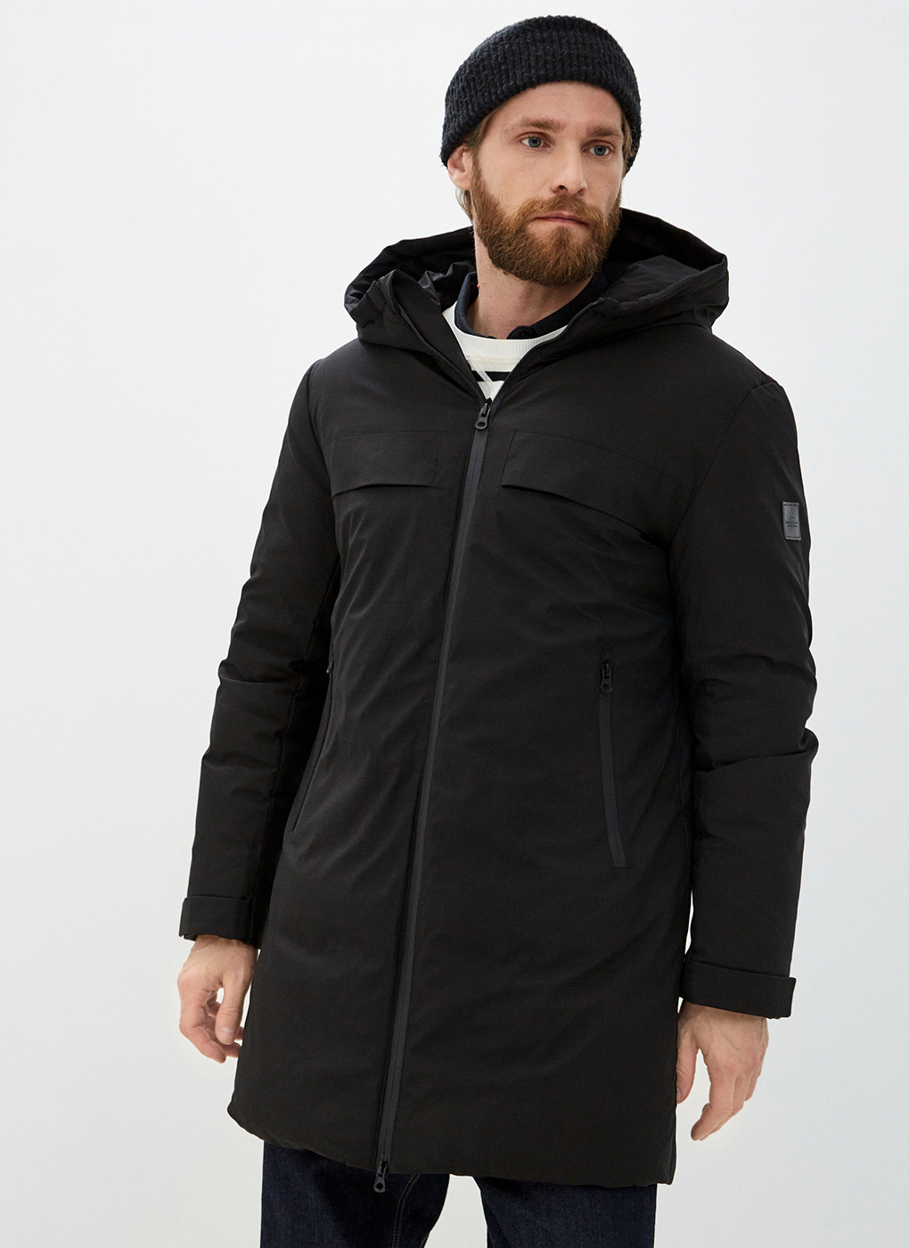 Зимняя куртка мужская WINTERRA 57018 черная 56 RU