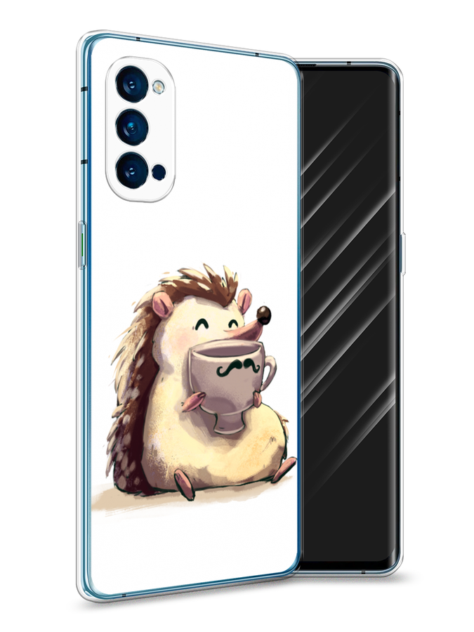 

Чехол Awog на Oppo Reno 4 Pro 5G "Еж кофеман", Разноцветный, 253750-10