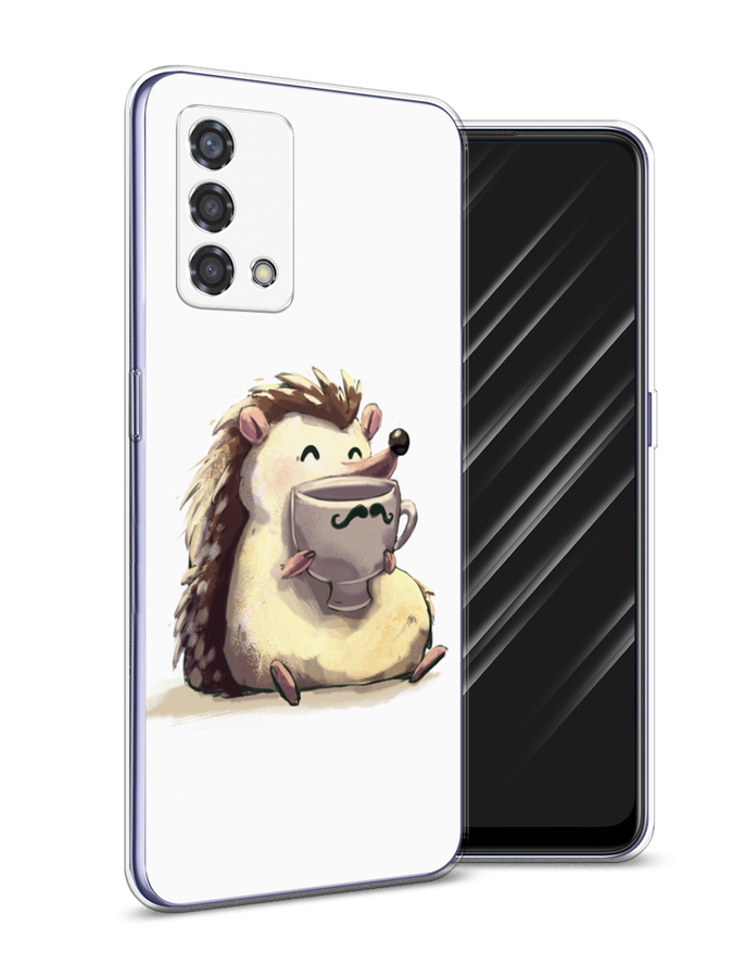 

Чехол Awog на Oppo Reno 6 Lite "Еж кофеман", Разноцветный, 259550-10