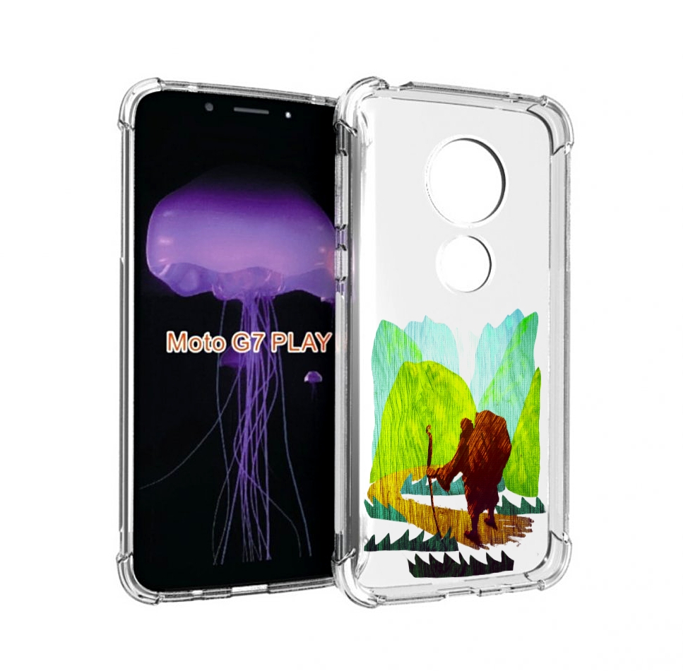 

Чехол MyPads Лесная тропа для Motorola Moto G7 Play, Прозрачный, Tocco