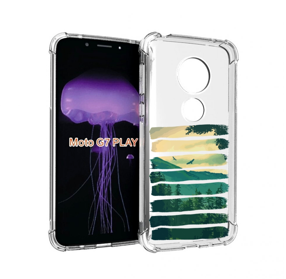 

Чехол MyPads Лесная чаща для Motorola Moto G7 Play, Прозрачный, Tocco