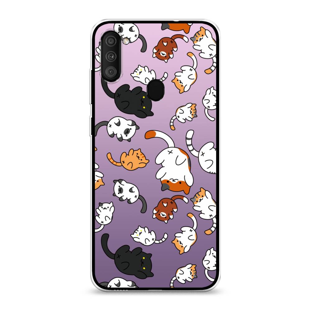 

Чехол Awog на Samsung Galaxy M11 / Самсунг M11 "Котопад", Разноцветный, 2100650-7