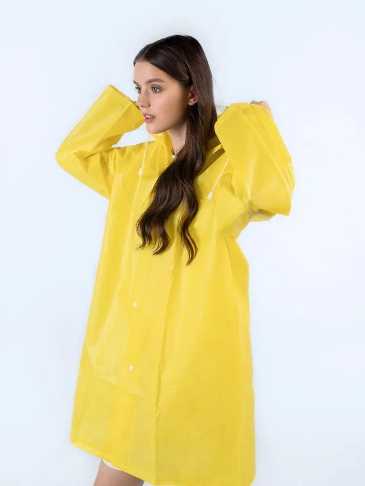 Дождевик женский Funfur raincoat1 жёлтый