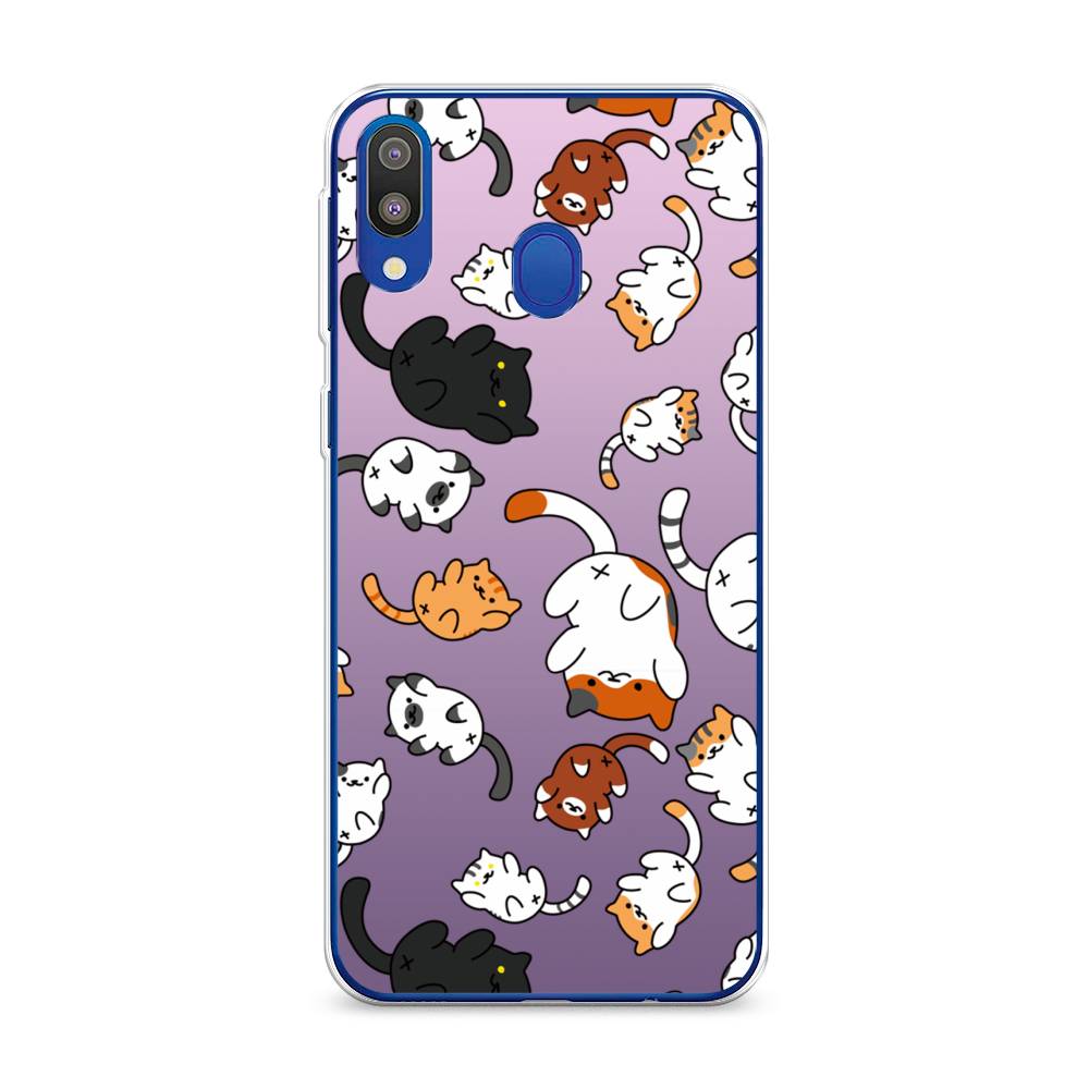 

Чехол Awog на Samsung Galaxy M20 "Котопад", Разноцветный, 27450-7