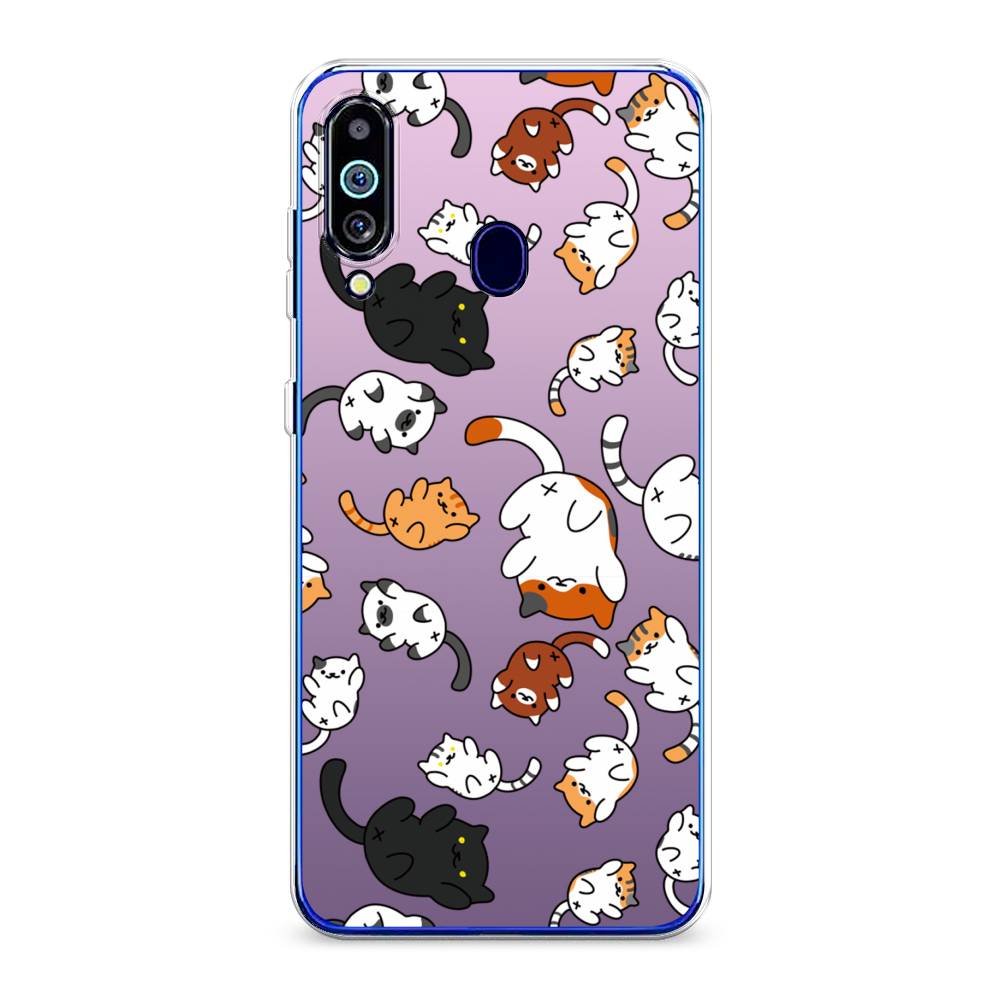 

Чехол Awog на Samsung Galaxy M40/A60 "Котопад", Разноцветный, 28750-7
