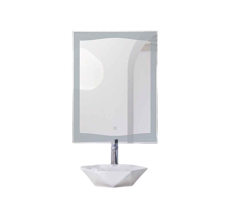 

Зеркало BelBagno SPC-LNS-600-800-LED-TCH, Серебристый