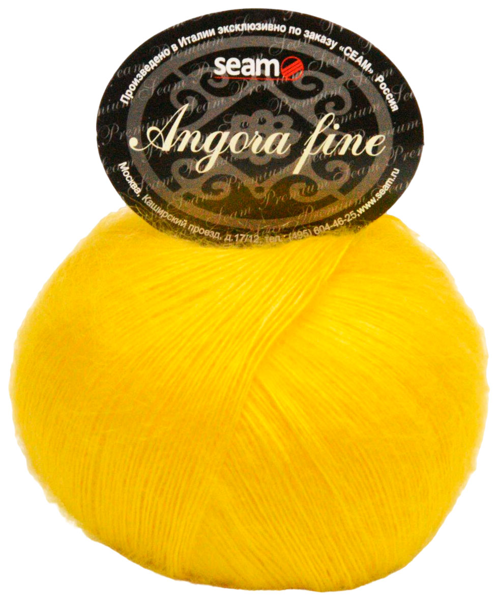 

Пряжа SEAM Angora fine (130858), канарейка, 5 шт. по 50 г, Желтый