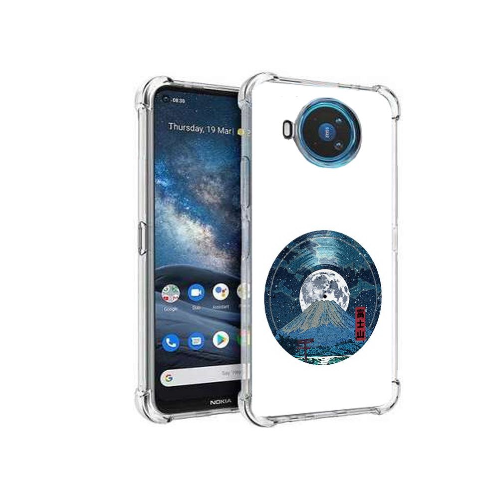 

Чехол MyPads Tocco для Nokia X100 нарисованная виниловая гора с луной (PT227057.109.497), Прозрачный, Tocco