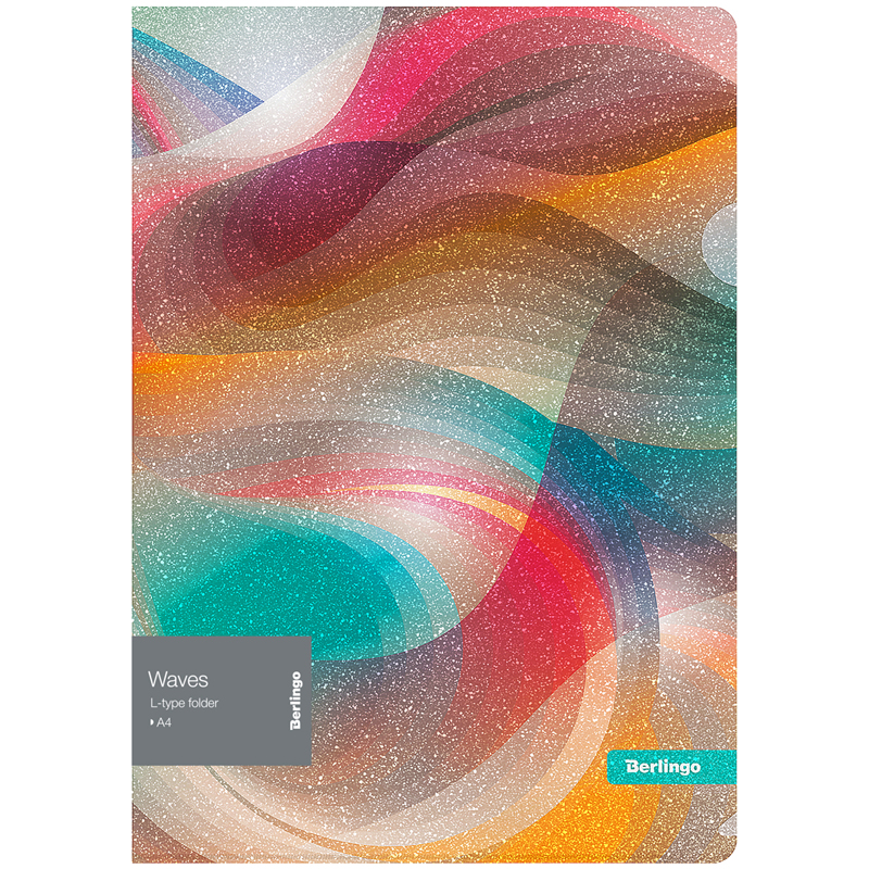 

Папка-уголок Berlingo "Waves", 200мкм, с рисунком, с эффектом блесток, (12шт.), Разноцветный