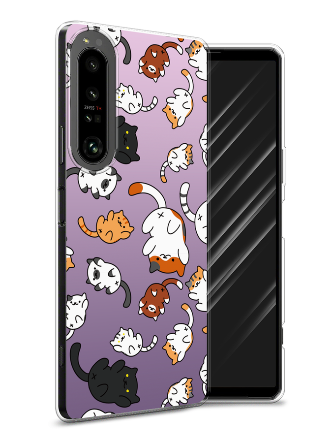 

Чехол Awog на Sony Xperia 1 IV "Котопад", Разноцветный, 55150-7