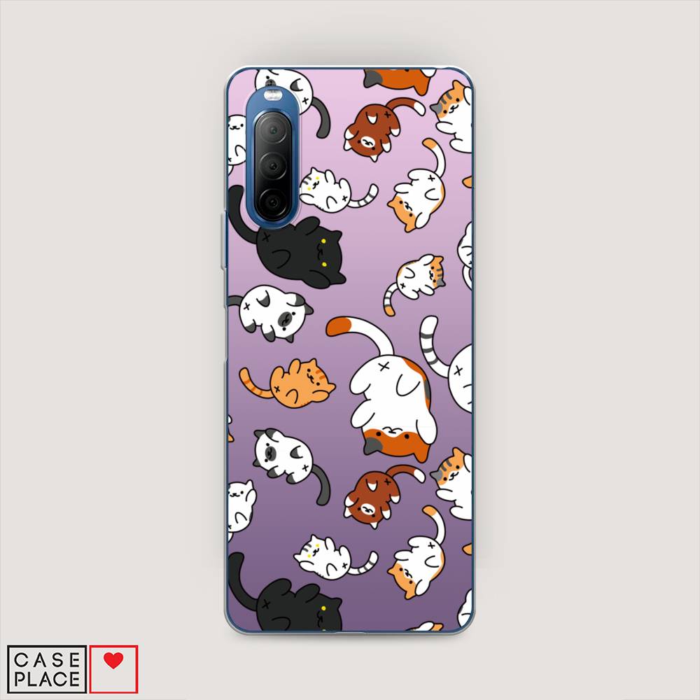 

Чехол Awog на Sony Xperia 10 II "Котопад", Разноцветный, 54650-7