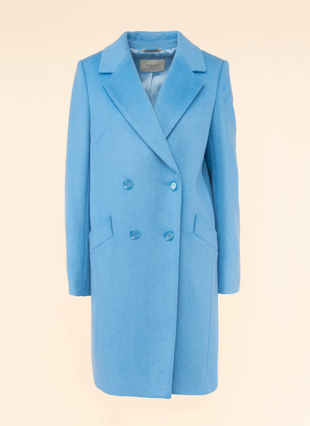 Пальто женское Каляев 52370 голубое 42 RU