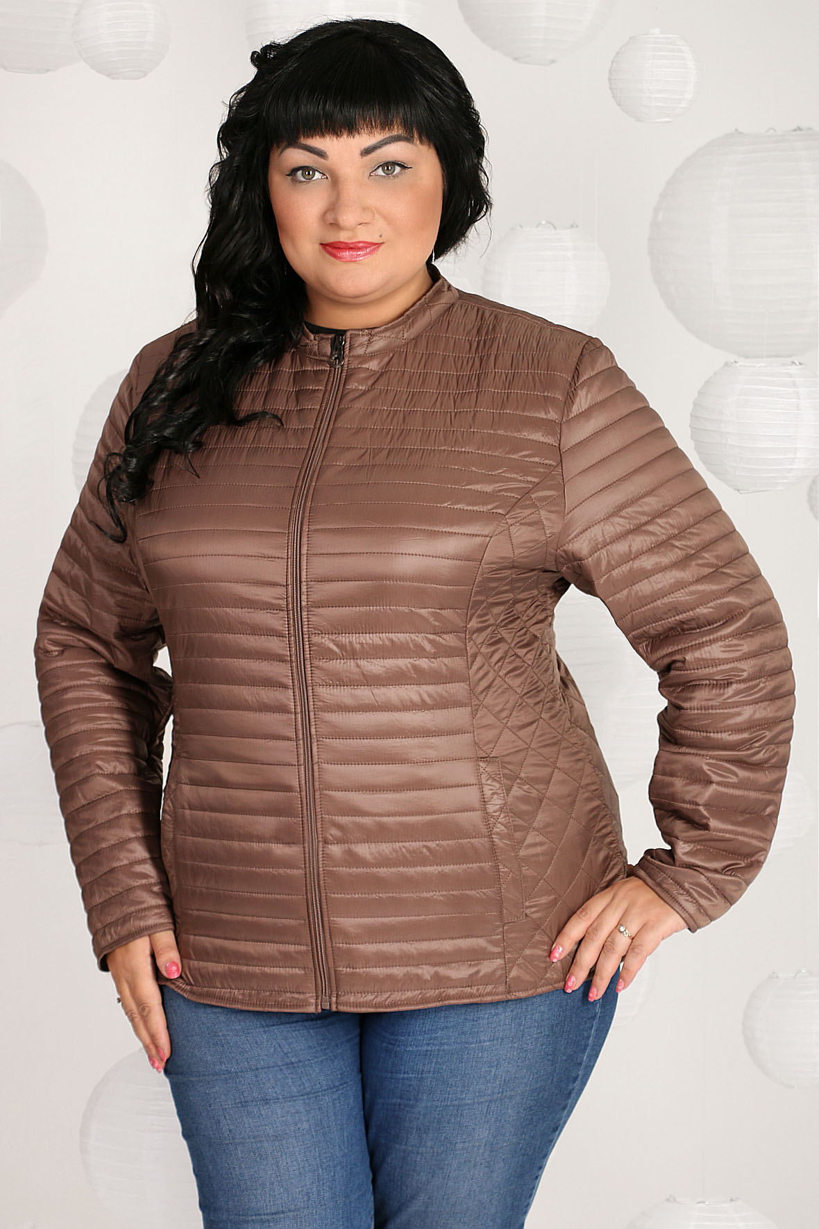 

Куртка женская AlmondShop 1У-49 2007.С3 коричневая 48 RU, Коричневый, 1У-49 2007.С3