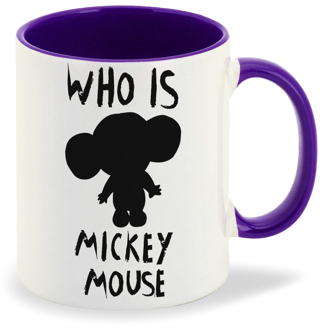 

Кружка фиолетовая CoolPodarok Who is Mickey Mouse