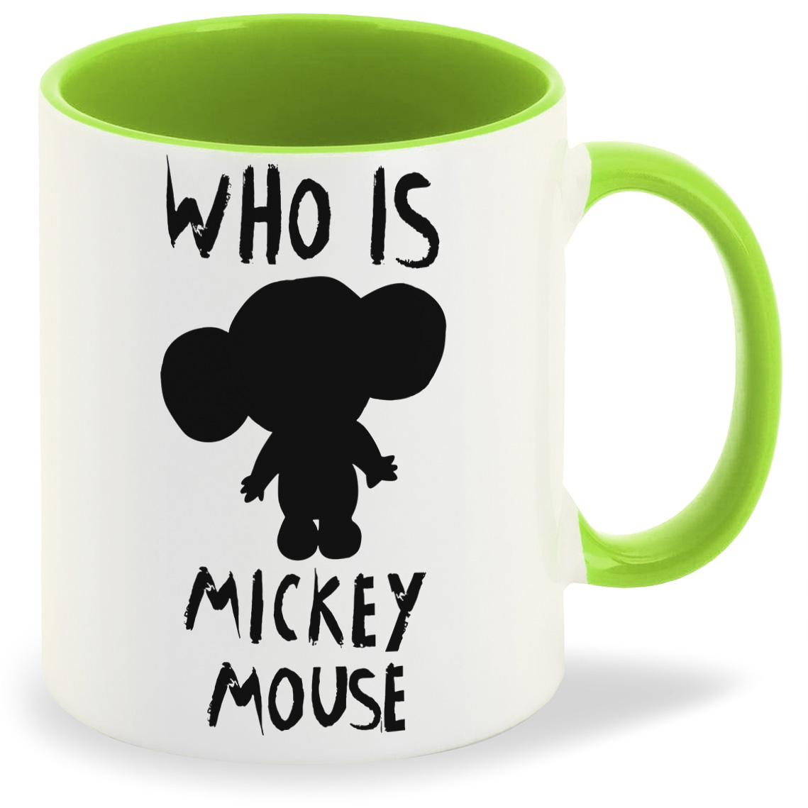 

Кружка салатовая CoolPodarok Who is Mickey Mouse