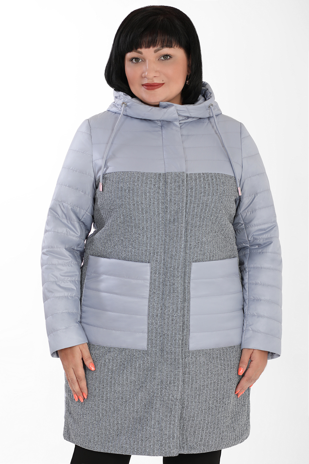

Куртка женская AlmondShop 02У-53 5489.С1 голубая 58 RU, 02У-53 5489.С1