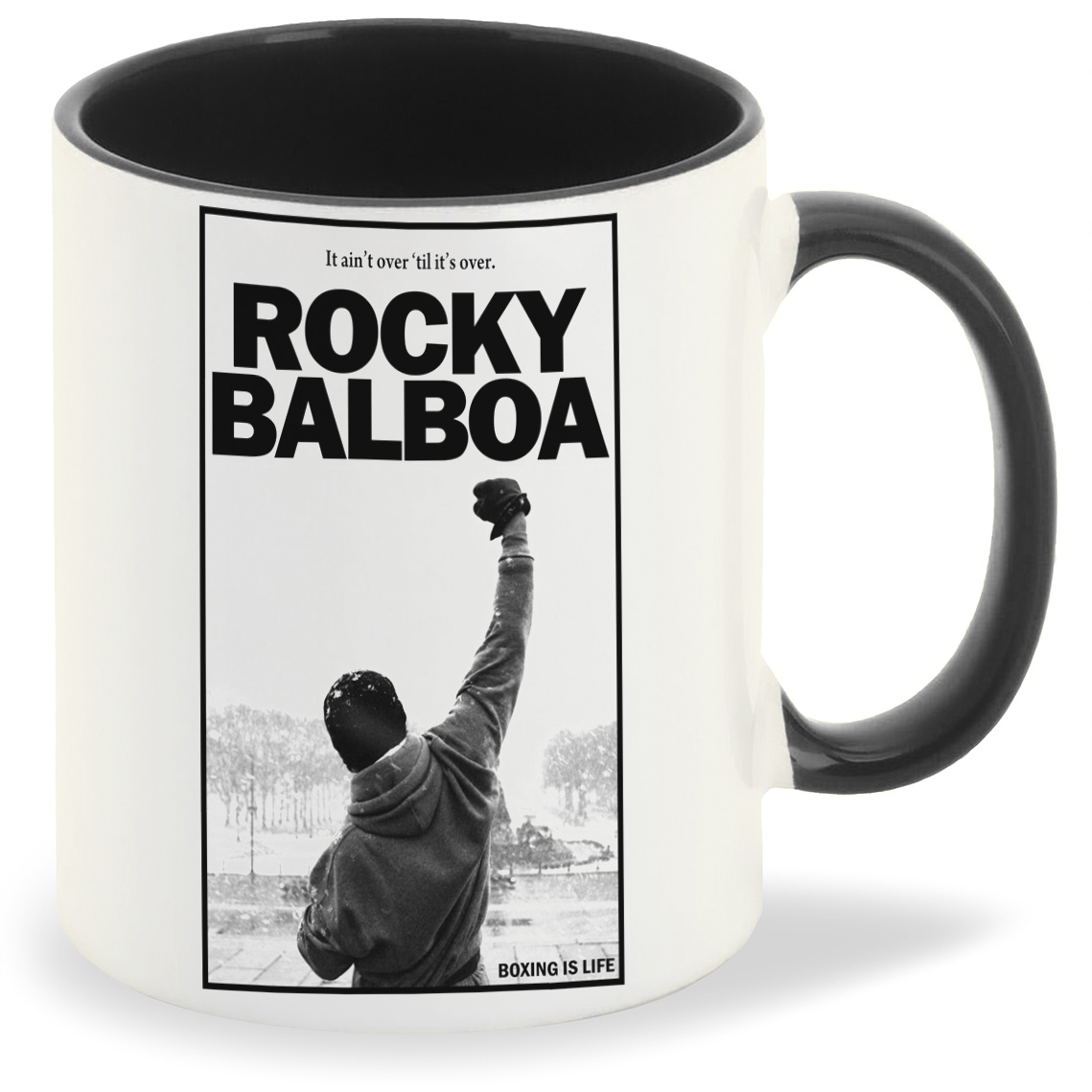 фото Кружка черная coolpodarok rocky balboa