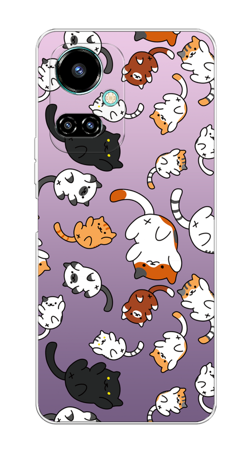 

Чехол Awog на Tecno Camon 19/19 Pro 4G "Котопад", Разноцветный, 302250-7