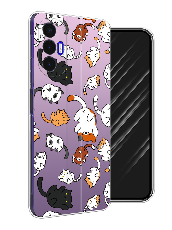 

Чехол Awog на Tecno Pova 3 "Котопад", Разноцветный, 301550-7