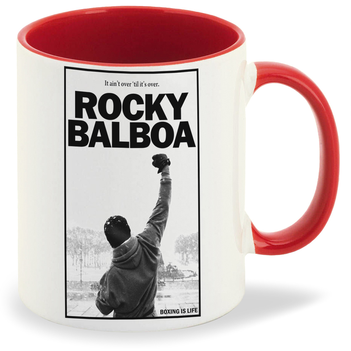 

Кружка красная CoolPodarok Rocky Balboa