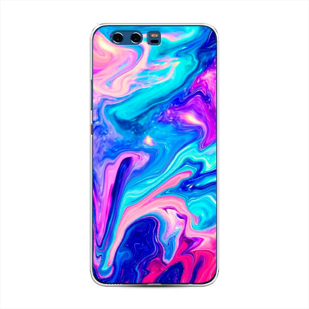 

Чехол Awog на Huawei P10 Plus "Потеки краски", Разноцветный, 62350-10